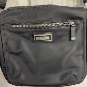 Calvin Klein black nylon crossbody.